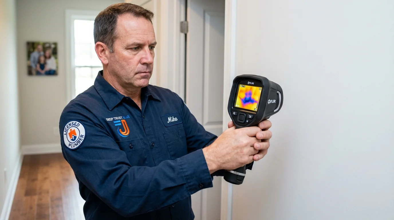 Thermal imaging leak detection by Johns Plumbing LLC in Martinsburg